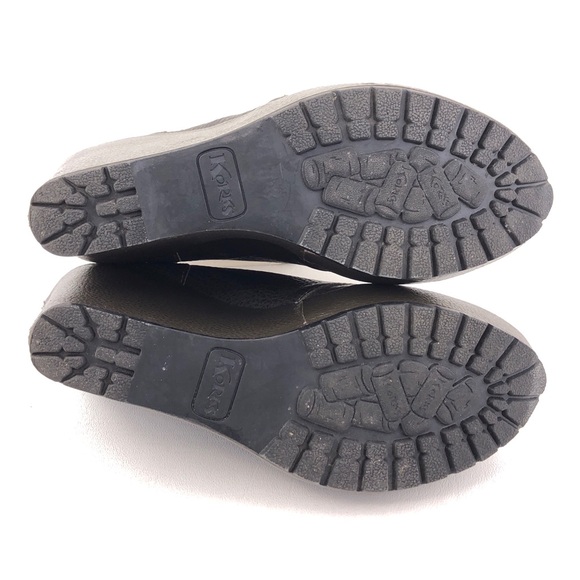 Korks Jenelle Oxford Lace-Up Platform Wedge Booties 7M - Picture 7 of 12